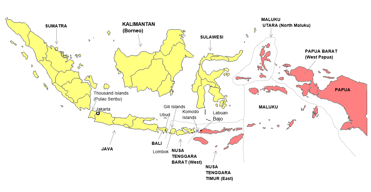 Map of Indonesia
