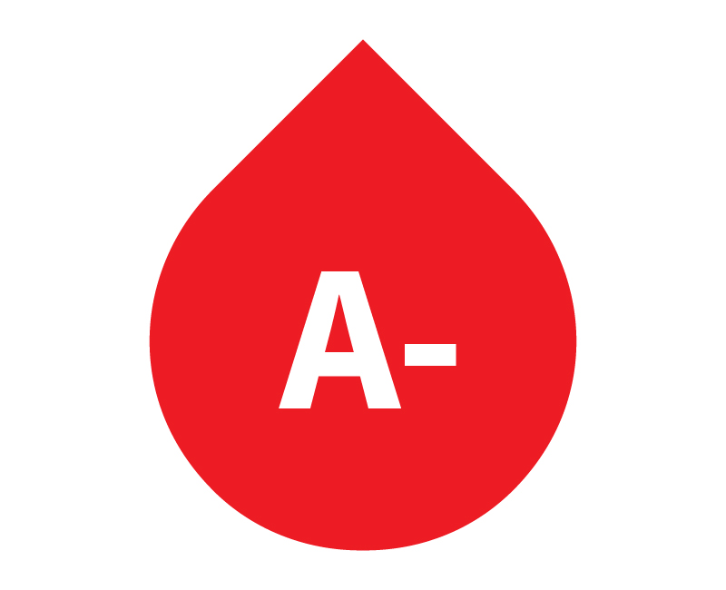 A-negative droplet icon