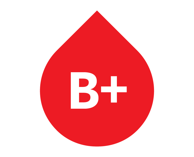 B-positive droplet icon