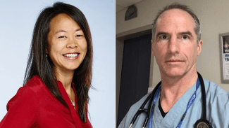 Dr. Yulia Lin and her colleague Dr. Edward Etchells