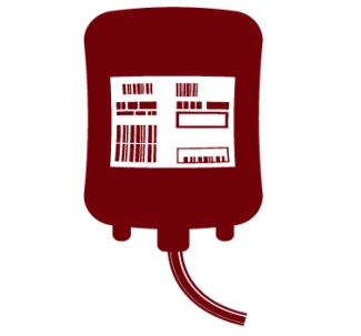 Blood bag graphic