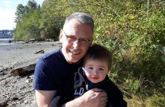 Dr. Pryzdial with grandson