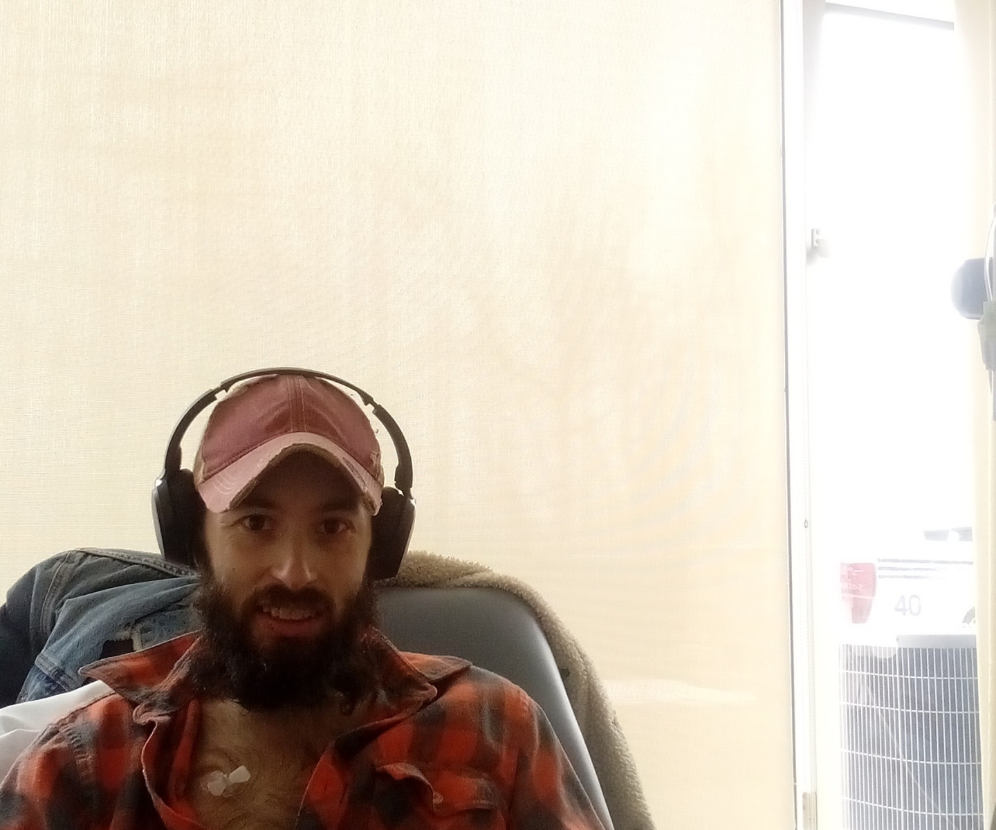 Man receiving IVIg