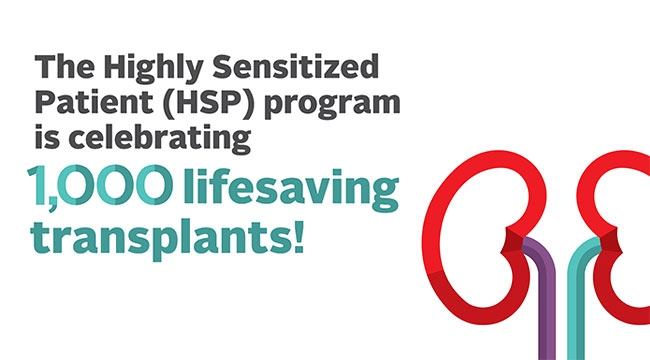 The Highly Sensitized Patient program is celebrating 1000 lifesaving transplants.